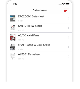 Spécifications de nouveaux produits et fiches techniques