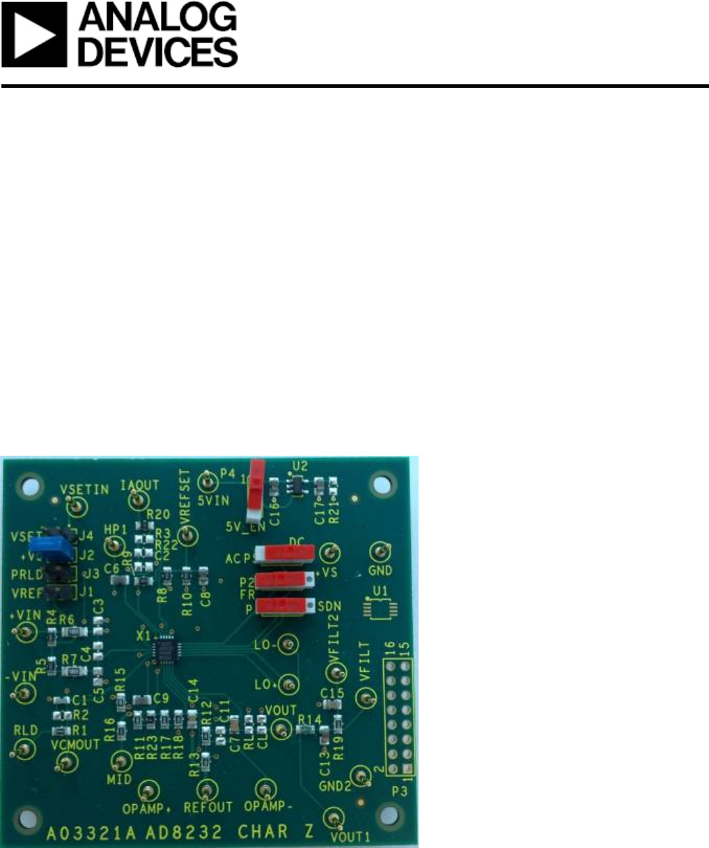 AD8232EVALZ Guide Datasheet by Analog Devices Inc. DigiKey Electronics