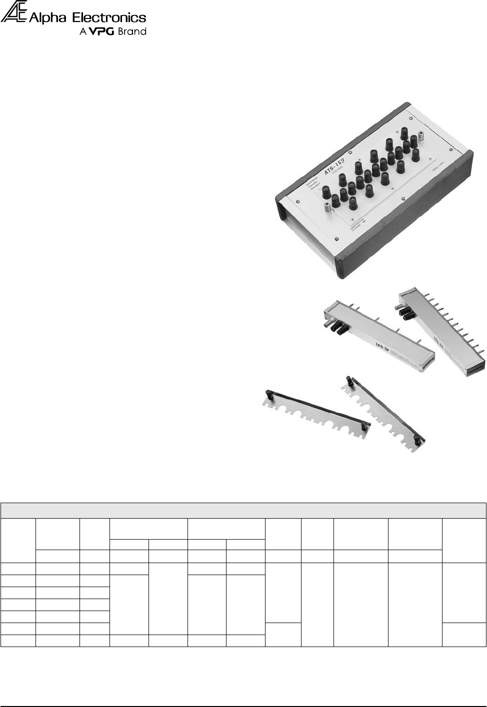 Standard Resistors Series Catalog Datasheet by Vishay Foil Resistors